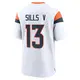 Game White Men's David Sills V Denver Broncos 2nd Jersey