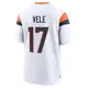 Game White Men's Devaughn Vele Denver Broncos 2nd Jersey