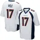 Game White Men's Devaughn Vele Denver Broncos Jersey