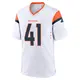 Game White Men's Drew Sanders Denver Broncos 2nd Jersey