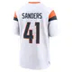 Game White Men's Drew Sanders Denver Broncos 2nd Jersey