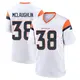 Game White Men's Jaleel McLaughlin Denver Broncos 2nd Jersey