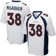 Game White Men's Jaleel McLaughlin Denver Broncos Jersey