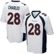 Game White Men's Jamaal Charles Denver Broncos Jersey