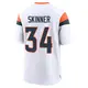 Game White Men's JL Skinner Denver Broncos 2nd Jersey