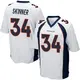 Game White Men's JL Skinner Denver Broncos Jersey