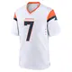 Game White Men's John Elway Denver Broncos 2nd Jersey