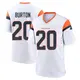 Game White Men's Michael Burton Denver Broncos 2nd Jersey