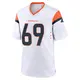 Game White Men's Mike McGlinchey Denver Broncos 2nd Jersey