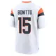 Game White Men's Nik Bonitto Denver Broncos 2nd Jersey