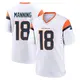 Game White Men's Peyton Manning Denver Broncos 2nd Jersey