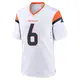 Game White Men's P.J. Locke Denver Broncos 2nd Jersey