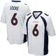 Game White Men's P.J. Locke Denver Broncos Jersey