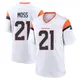 Game White Men's Riley Moss Denver Broncos 2nd Jersey