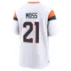 Game White Men's Riley Moss Denver Broncos 2nd Jersey