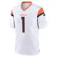 Game White Men's Tremon Smith Denver Broncos 2nd Jersey