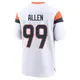 Game White Men's Zach Allen Denver Broncos 2nd Jersey