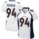 Game White Women's Aaron Patrick Denver Broncos Jersey