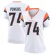 Game White Women's Ben Powers Denver Broncos 2nd Jersey