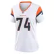 Game White Women's Ben Powers Denver Broncos 2nd Jersey