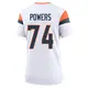 Game White Women's Ben Powers Denver Broncos 2nd Jersey