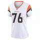 Game White Women's Calvin Throckmorton Denver Broncos 2nd Jersey