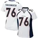 Game White Women's Calvin Throckmorton Denver Broncos Jersey