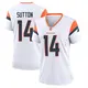 Game White Women's Courtland Sutton Denver Broncos 2nd Jersey