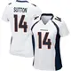 Game White Women's Courtland Sutton Denver Broncos Jersey