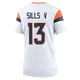 Game White Women's David Sills V Denver Broncos 2nd Jersey