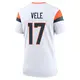 Game White Women's Devaughn Vele Denver Broncos 2nd Jersey