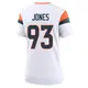 Game White Women's D.J. Jones Denver Broncos 2nd Jersey