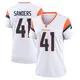 Game White Women's Drew Sanders Denver Broncos 2nd Jersey