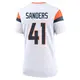 Game White Women's Drew Sanders Denver Broncos 2nd Jersey