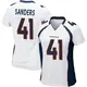 Game White Women's Drew Sanders Denver Broncos Jersey