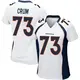 Game White Women's Frank Crum Denver Broncos Jersey