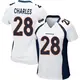 Game White Women's Jamaal Charles Denver Broncos Jersey