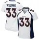 Game White Women's Javonte Williams Denver Broncos Jersey