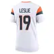 Game White Women's Jordan Leslie Denver Broncos 2nd Jersey