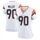 Game White Women's Jordan Miller Denver Broncos 2nd Jersey