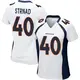 Game White Women's Justin Strnad Denver Broncos Jersey