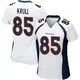 Game White Women's Lucas Krull Denver Broncos Jersey