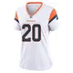 Game White Women's Michael Burton Denver Broncos 2nd Jersey