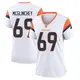 Game White Women's Mike McGlinchey Denver Broncos 2nd Jersey