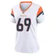 Game White Women's Mike McGlinchey Denver Broncos 2nd Jersey