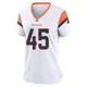 Game White Women's Nate Adkins Denver Broncos 2nd Jersey