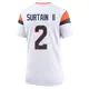 Game White Women's Pat Surtain II Denver Broncos 2nd Jersey