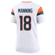 Game White Women's Peyton Manning Denver Broncos 2nd Jersey