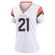 Game White Women's Riley Moss Denver Broncos 2nd Jersey