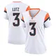 Game White Women's Wil Lutz Denver Broncos 2nd Jersey